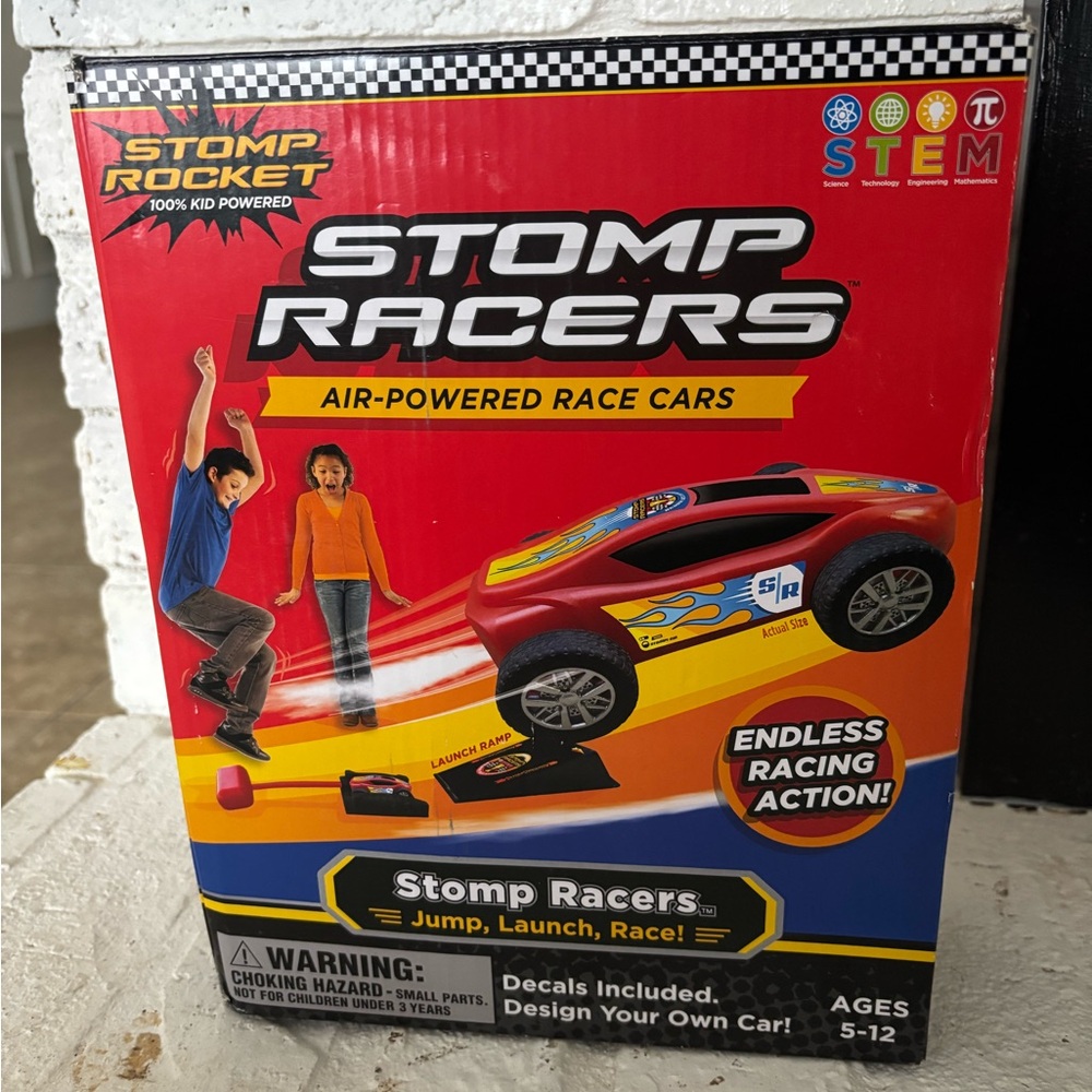 Stomp Racers Air-Powered Race Car - Red